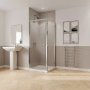 Coram GB 5 760mm Pivot Door Shower Enclosure - Chrome