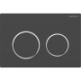 Geberit Omega 20 Matt Black/Gloss Chrome/Matt Black Dual Flush Plate