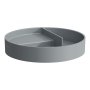 Laufen Val Round Accessory Tray - Matt Graphite