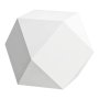 Laufen Home Collection Ceramic Polyhedron Sculpture - Matt White