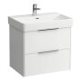 Laufen Base 615mm 2 Drawer Vanity Unit - Matt White