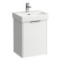 Laufen Base 415mm 1 Left Hand Door Vanity Unit - Matt White