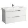 Laufen Base 1010mm 2 Drawer Vanity Unit - Matt White