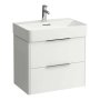 Laufen Base 635mm 2 Drawer Vanity Unit - Matt White