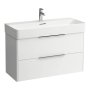 Laufen Base 930mm 2 Drawer Vanity Unit - Matt White