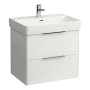 Laufen Base 615mm 2 Drawer Vanity Unit - Gloss White