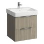 Laufen Base 520 x 440mm 2 Drawer Vanity Unit - Light Elm