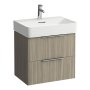 Laufen Base 585mm 2 Drawer Vanity Unit - Light Elm