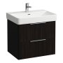 Laufen Base 615mm 2 Drawer Vanity Unit - Dark Elm