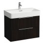 Laufen Base 735mm 2 Drawer Vanity Unit - Dark Elm