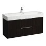 Laufen Base 1180mm 2 Drawer Vanity Unit - Dark Elm