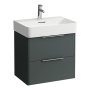 Laufen Base 585mm 2 Drawer Vanity Unit - Traffic Grey