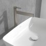 Villeroy & Boch Dawn Slim Tall Single-Lever Basin Mixer - Matt Brushed Nickel