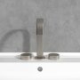 Villeroy & Boch Dawn Deck-Mounted Three-Hole Basin Mixer - Matt Brushed Nickel