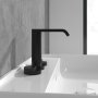 Villeroy & Boch Dawn Slim Deck-Mounted Three-Hole Basin Mixer - Matt Black