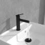 Villeroy & Boch Loop & Friends Single-Lever Basin Mixer with Pop-Up Waste - Matt Black