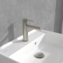 Villeroy & Boch Loop & Friends Single-Lever Basin Mixer with Pop-Up Waste - Matt Brushed Nickel