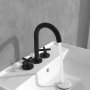 Villeroy & Boch Loop & Friends Three-Hole Basin Mixer - Matt Black