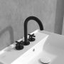 Villeroy & Boch Loop & Friends Three-Hole Basin Mixer - Matt Black