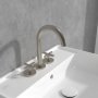 Villeroy & Boch Loop & Friends Three-Hole Basin Mixer - Matt Brushed Nickel