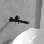 Villeroy & Boch Loop & Friends Wall-Mounted Single-Lever Basin Mixer - Matt Black