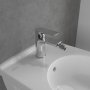 Villeroy & Boch O.Novo Single-Lever Bidet Mixer - Chrome