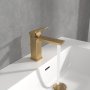 Villeroy & Boch Subway 3.0 Single-Lever Basin Mixer with Pop-Up Waste - Brushed Gold