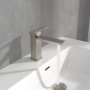 Villeroy & Boch Subway 3.0 Single-Lever Basin Mixer with Pop-Up Waste - Matt Brushed Nickel