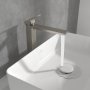 Villeroy & Boch Subway 3.0 Tall Single-Lever Basin Mixer - Matt Brushed Nickel