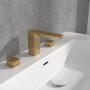 Villeroy & Boch Subway 3.0 Three-Hole Basin Mixer - Brushed Gold