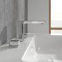 Villeroy & Boch Subway 3.0 Three-Hole Basin Mixer - Chrome