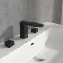 Villeroy & Boch Subway 3.0 Three-Hole Basin Mixer - Matt Black