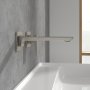 Villeroy & Boch Subway 3.0 Wall-Mounted Single-Lever Basin Mixer - Matt Brushed Nickel