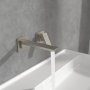 Villeroy & Boch Subway 3.0 Wall-Mounted Single-Lever Basin Mixer - Matt Brushed Nickel