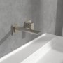 Villeroy & Boch Subway 3.0 Wall-Mounted Single-Lever Basin Mixer - Matt Brushed Nickel