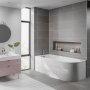 Trojan J Shape 1700 x 750mm Single Ended Left Hand Bath