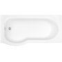 Trojan Concert 1675 x 750mm P Shaped Left Hand Shower Bath