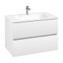 Villeroy & Boch Arto 800mm 2 Drawer Vanity Unit with White Basin - Satin White