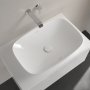 Villeroy & Boch Loop & Friends 620mm Rectangular Countertop Basin with Overflow - White Alpin