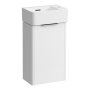 Laufen Val 340 x 600mm 1 Door Cloakroom Vanity Unit & Basin CombiPack - Matt White