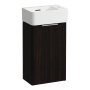 Laufen Val 340 x 600mm 1 Door Cloakroom Vanity Unit & Basin CombiPack - Dark Elm