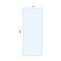 Abacus X Series 790mm Glass Panel for Wetrooms (10mm)