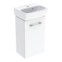 Geberit Selnova 360mm Cloakroom Vanity Unit & Basin - White