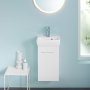 Geberit Selnova 360mm Cloakroom Vanity Unit & Basin - White