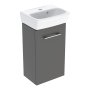 Geberit Selnova 360mm Cloakroom Vanity Unit & Basin - Lava