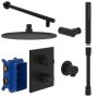 Villeroy & Boch Round Complete Shower Set - Matt Black