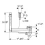 Geberit Clou Basin Drain Connector with Cable Actuation & Turn Handle - 32mm