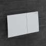 Geberit Sigma 70 Stainless Steel Dual Flush Plate - Matt White