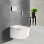 Geberit Sigma 70 Stainless Steel Dual Flush Plate - Matt White