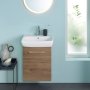 Geberit Selnova 500mm Vanity Unit & Basin - Hickory